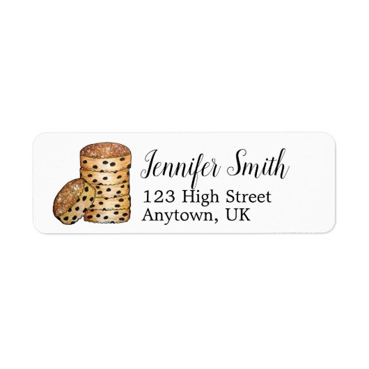 Welsh Cakes Welshcakes Bakestones UK British Food ラベル (正面)