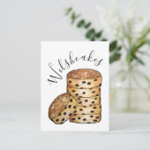 Welsh Cakes Welshcakes UKイギリスベーカリーカフェフード ポストカード (スタンド正面)