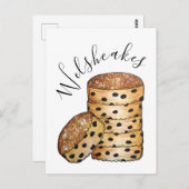 Welsh Cakes Welshcakes UKイギリスベーカリーカフェフード ポストカード (正面/裏面)