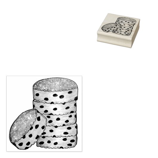 Welsh Cakes Welshcakes UKイギリスベーカリーカフェフード ラバースタンプ (押印)