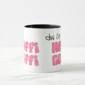 Welsh Coffi Mug:Hoffi Coffi, Red Check Ingham マグカップ (中央)