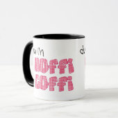 Welsh Coffi Mug:Hoffi Coffi, Red Check Ingham マグカップ (正面左)