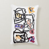 Welsh Corgi hearts  アクセントクッション (裏面(縦))