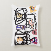 Welsh Corgi hearts  アクセントクッション (正面(垂直))