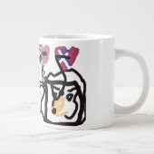 Welsh Corgi hearts  ジャンボコーヒーマグカップ (右)