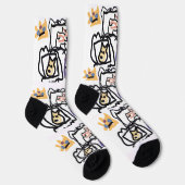 Welsh Corgi hearts  ソックス (右)