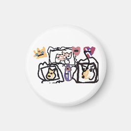 Welsh Corgi hearts  マグネット