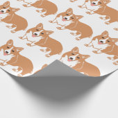 Welsh Corgi Pattern Wrapping Paper ラッピングペーパー (角)