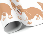 Welsh Corgi Pattern Wrapping Paper ラッピングペーパー (ロールコーナー)