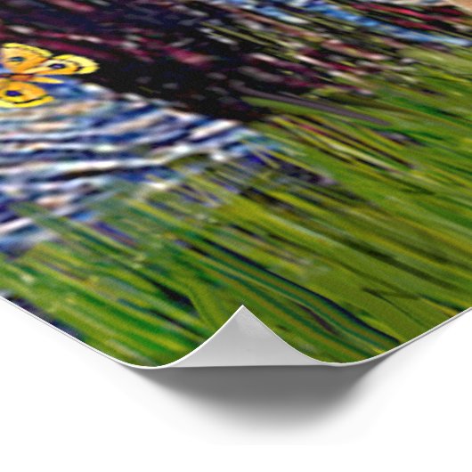 Welsh Corgi Pembroke -  Starry Night ポスター (角)