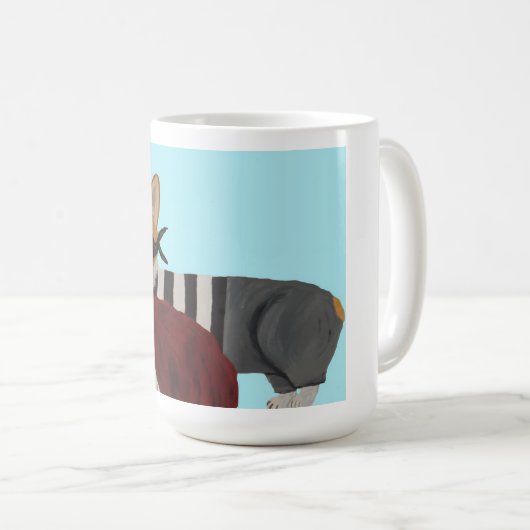  Welsh Corgi Treat Thief Burglar Mug コーヒーマグカップ (正面右)