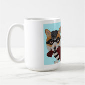  Welsh Corgi Treat Thief Burglar Mug コーヒーマグカップ (左)