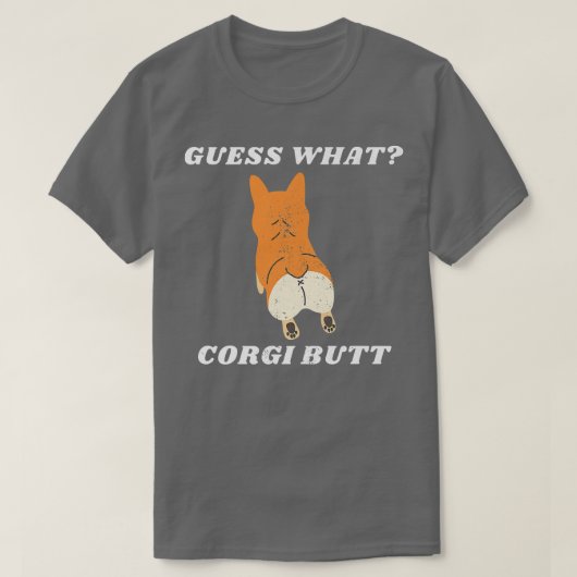 Welsh Corgisおもしろいドッグファンかわいいが何のコーグを推測 Tシャツ (デザイン正面)