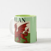 Welsh dragon coffee mug  ツートーンマグカップ (正面左)