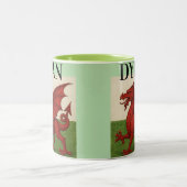 Welsh dragon coffee mug  ツートーンマグカップ (中央)
