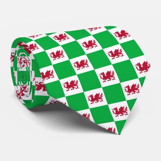 Welsh dragon flag ネクタイ (ロール)