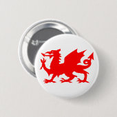 Welsh Dragon Flag, Wales Dragon Flag, England 缶バッジ (正面&裏面)