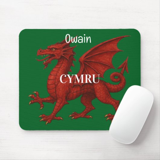 Welsh dragon Mousepad マウスパッド (マウス)