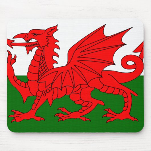 welsh_flagのマウスマット マウスパッド (正面)