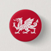 Welsh Flag 缶バッジ (正面)