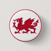 Welsh Flag 缶バッジ (正面)