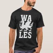 Welsh Flag Home Country Pride Wales Tシャツ (正面)