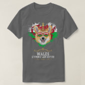 Welsh Flag Idea For Kids & Welsh Expats With Welsh Tシャツ (デザイン正面)