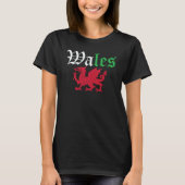 Welsh Pride Wales Flag Tシャツ (正面)