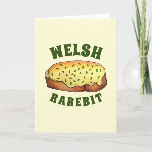 Welsh Rarebit Savory Cheese Toast British Food UK カード (正面)