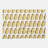 Welsh Rarebit Savory Cheese Toast British Food UK キッチンタオル (横)