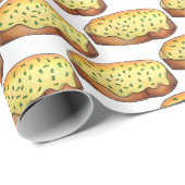 Welsh Rarebit Savory Cheese Toast British Food UK ラッピングペーパー (ロールコーナー)