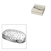 Welsh Rarebit Savory Cheese Toast British Food UK ラバースタンプ (押印)