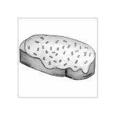 Welsh Rarebit Savory Cheese Toast British Food UK ラバースタンプ (インプリント)