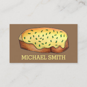 Welsh Rarebit Savory Cheese Toast British Food UK 名刺