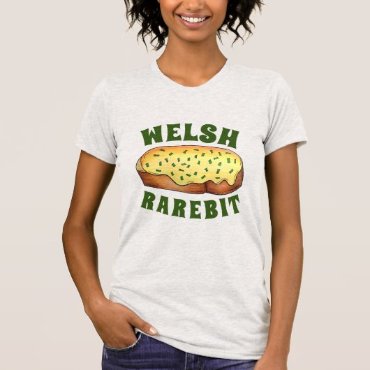 Welsh Rarebit Savory Cheese Toast British Food UK Tシャツ (正面)