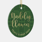 Welsh Tapestry毛布パターン、Carthen Nadolig セラミックオーナメント (右)