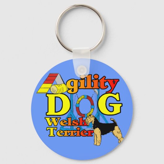 Welsh_Terrier_機敏性 キーホルダー (正面)