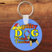 Welsh_Terrier_機敏性 キーホルダー (正面)