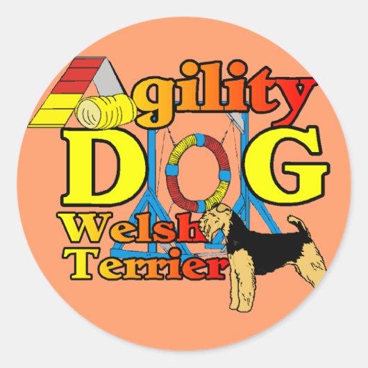 Welsh_Terrier_機敏性 ラウンドシール (正面)
