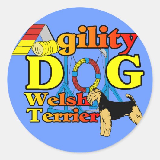 Welsh_Terrier_機敏性 ラウンドシール (正面)