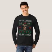 Welsh Terrier Girl Cool Ugly Christmas for Dog Mom Tシャツ (正面フル)