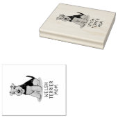 Welsh Terrier Mom - Cute Dog Mom ラバースタンプ (押印)