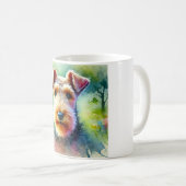 Welsh Terrier Serenity 300824AREF117 - Watercolor コーヒーマグカップ (正面右)