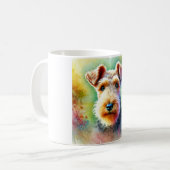 Welsh Terrier Serenity 300824AREF117 - Watercolor コーヒーマグカップ (正面左)