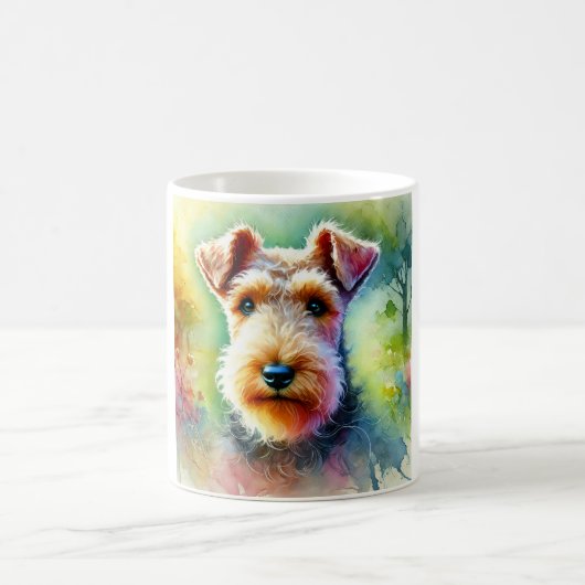 Welsh Terrier Serenity 300824AREF117 - Watercolor コーヒーマグカップ (中央)