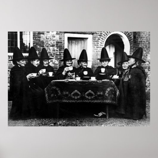 Welsh Witches Having Tea Crone Teatime   ポスター (正面)