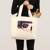 Welshieの幸せな休日 ラージトートバッグ (正面(商品))