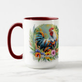 Welsummer Roosterカラフルカスタマイズ マグカップ (左)