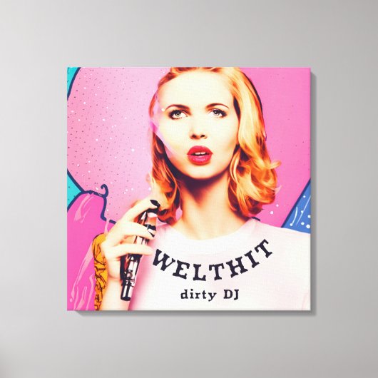 WELTHIT, blond Ladies  - Pop Art Serie キャンバスプリント (正面)