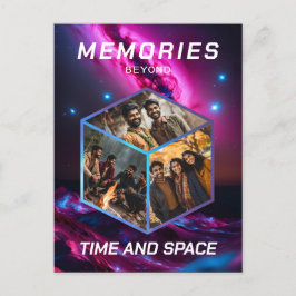 Weltraum 3D Foto Würfel Bilder Kollage ポストカード